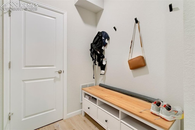 3111 Youngheart Way, Castle Rock, CO 80109 - mudroom featuring light wood-style floors and baseboards