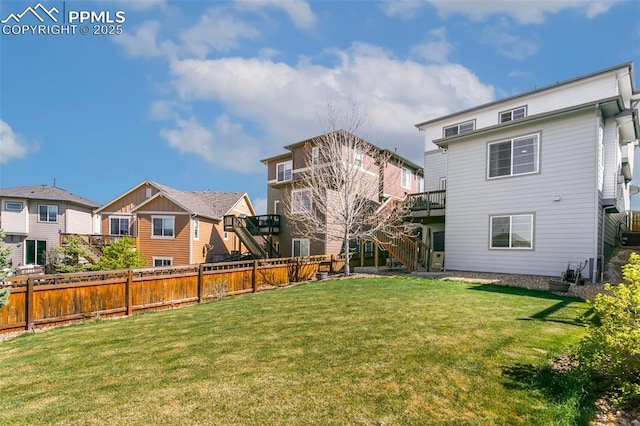3111 Youngheart Way, Castle Rock, CO 80109 - view of yard with stairway and a residential view