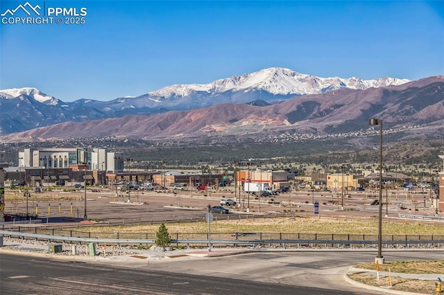 view of mountain background