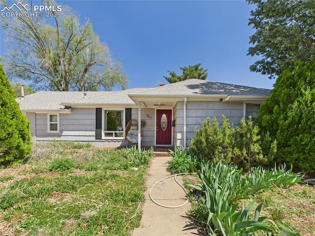 view of ranch-style house