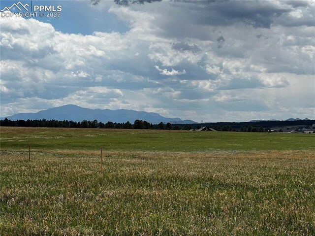 16990 Early Light Dr, Colorado Springs, CO 80908 - mountain view featuring a rural view