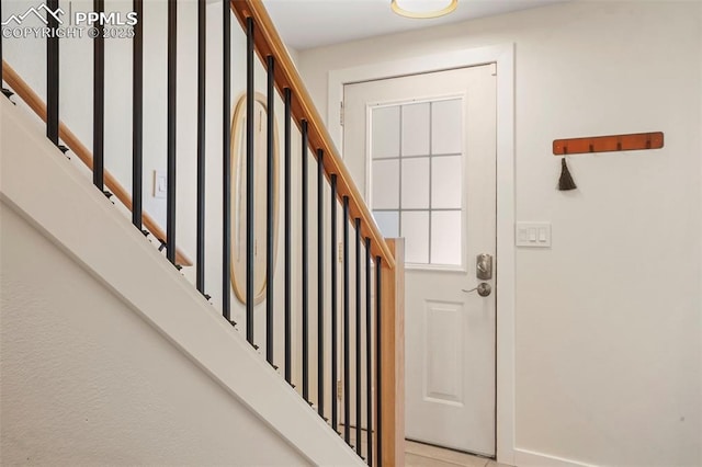 doorway with stairway