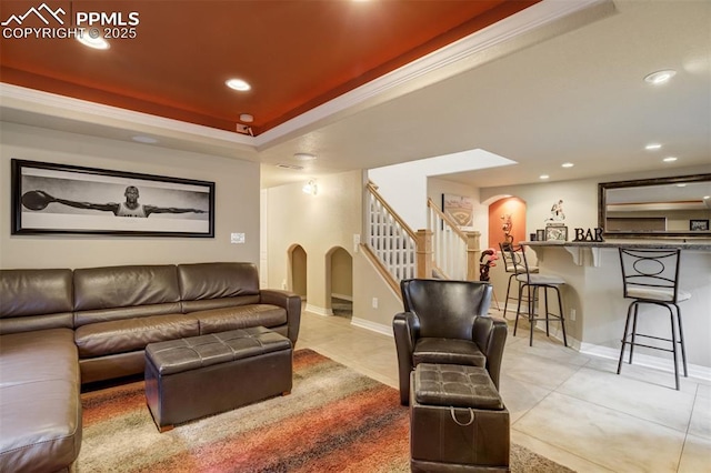 interior space with stairs