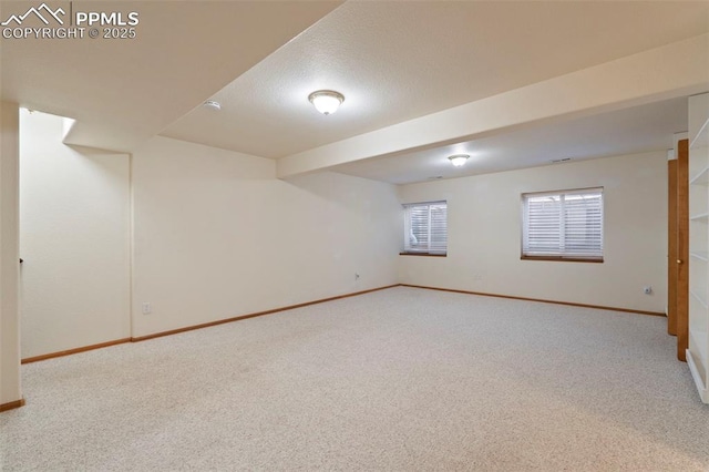 6151 Pine Hill Dr, Colorado Springs, CO 80918 - basement featuring carpet floors and baseboards