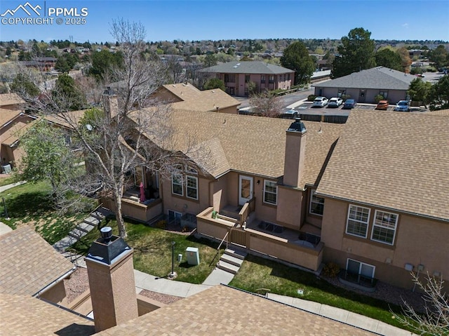 6151 Pine Hill Dr, Colorado Springs, CO 80918 - drone / aerial view featuring a residential view