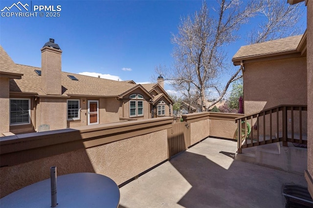 6151 Pine Hill Dr, Colorado Springs, CO 80918 - view of patio / terrace featuring a balcony