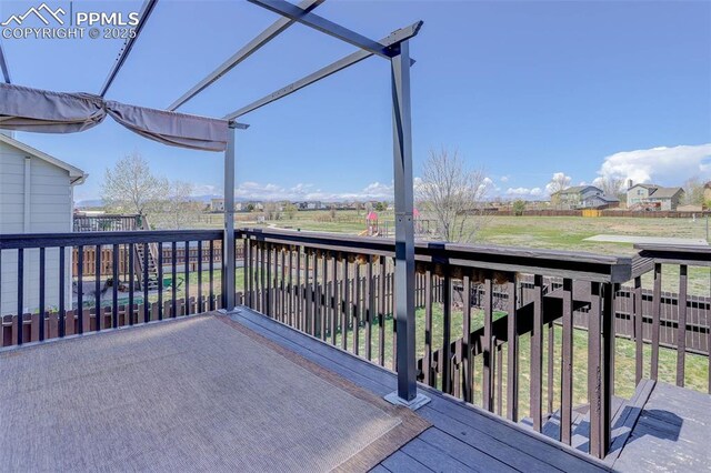 7884 Gladwater Rd, Peyton, CO 80831 - view of wooden deck