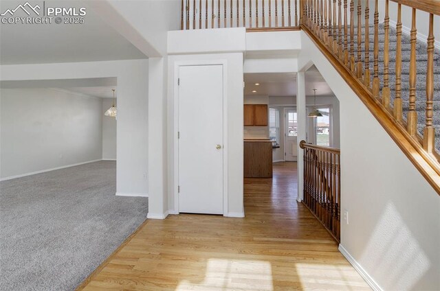 7884 Gladwater Rd, Peyton, CO 80831 - foyer entrance featuring baseboards and light wood-style floors