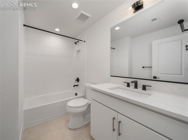 3188 Virga Loop, Colorado Springs, CO 80904 - bathroom with toilet, tile patterned floors, vanity, and visible vents