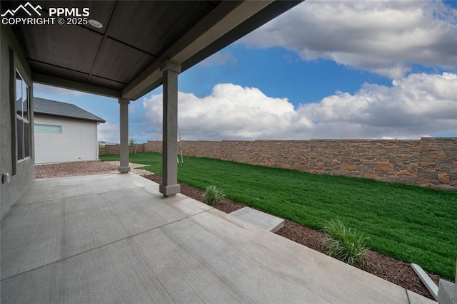 3188 Virga Loop, Colorado Springs, CO 80904 - view of patio / terrace with a fenced backyard