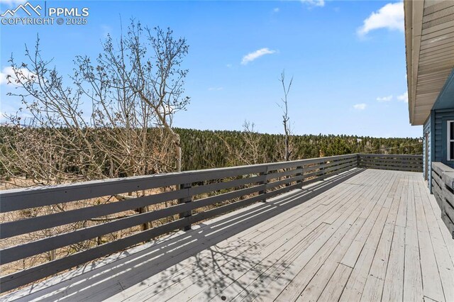 3543 Blue Mesa Dr, Divide, CO 80814 - view of wooden deck
