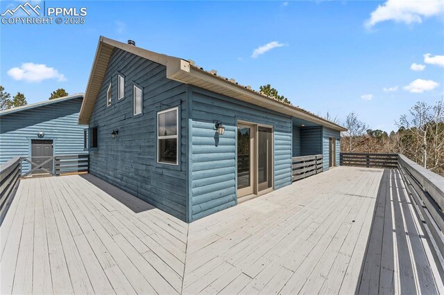 3543 Blue Mesa Dr, Divide, CO 80814 - view of wooden deck