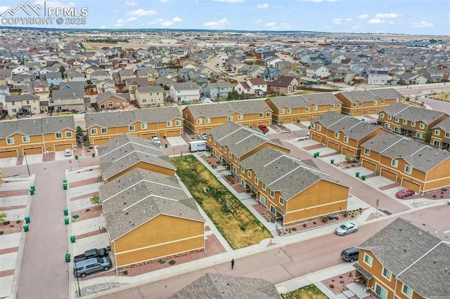 drone / aerial view featuring a residential view
