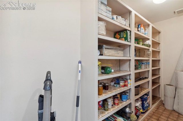 storage area featuring visible vents