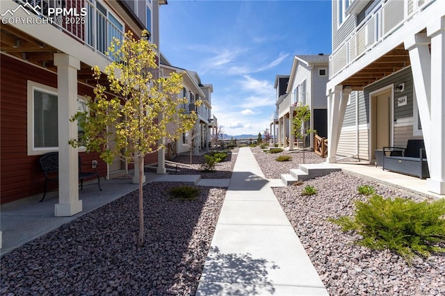 surrounding community with a residential view