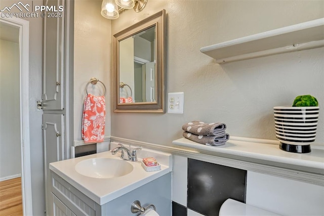 bathroom featuring vanity