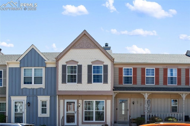 3319 Queen Anne Way, Colorado Springs, CO 80917 - view of property with board and batten siding