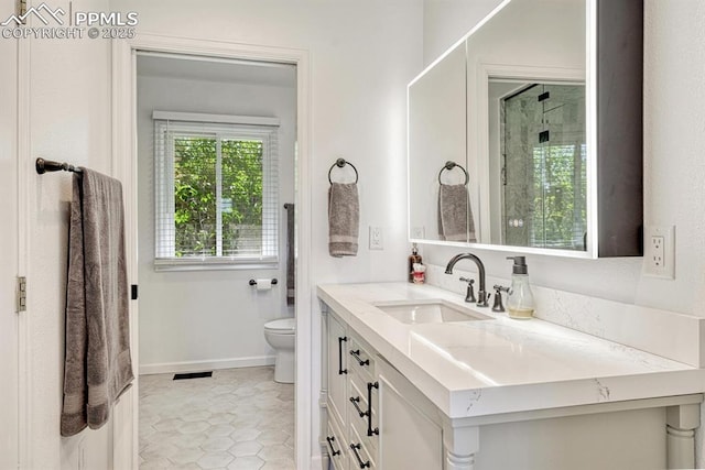 16440 Eastonville Rd, Elbert, CO 80106 - bathroom featuring vanity and tile patterned flooring