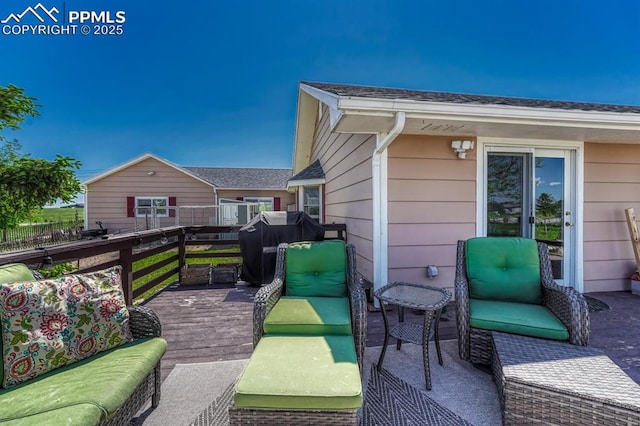 16440 Eastonville Rd, Elbert, CO 80106 - deck with area for grilling