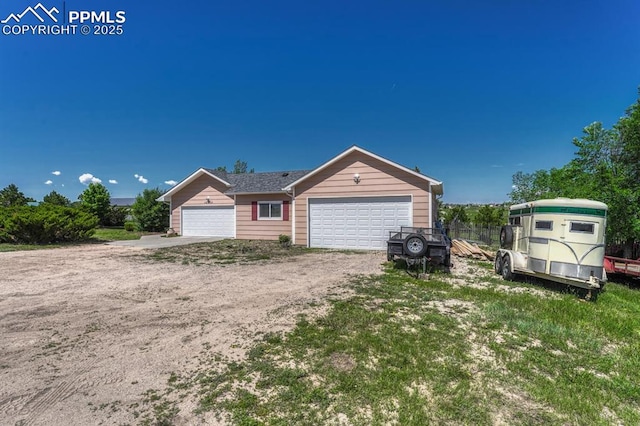 16440 Eastonville Rd, Elbert, CO 80106 - view of front of property with dirt driveway