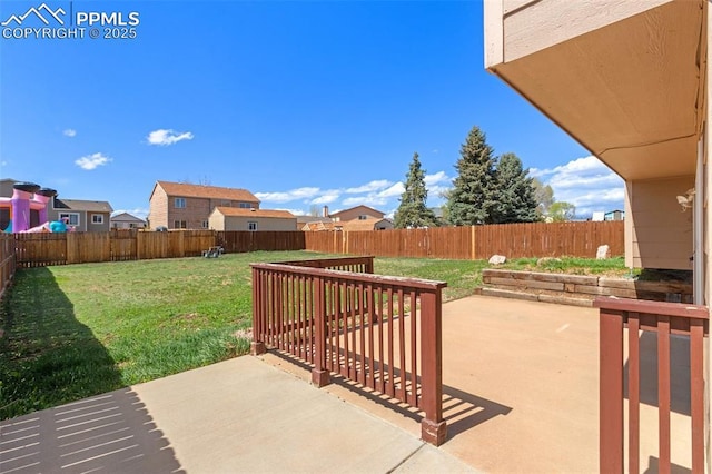 view of patio / terrace with a fenced backyard