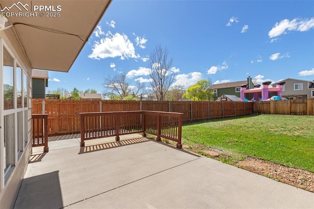 view of patio / terrace with a fenced backyard