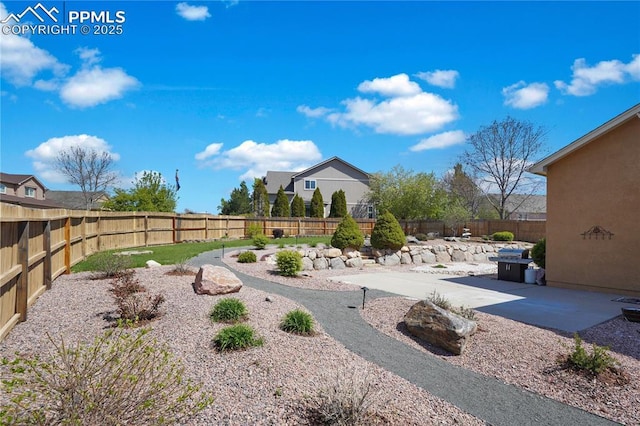 4282 Thornbury Way, Colorado Springs, CO 80922 - fenced backyard featuring a patio