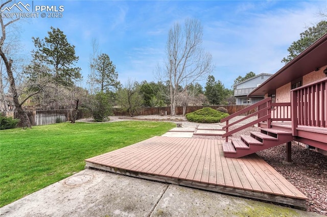 10 Gold Coin Ct, Colorado Springs, CO 80919 - exterior space with a fenced backyard and a wooden deck