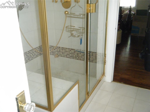 415 Veta Ave, Pueblo, CO 81004 - bathroom with tile patterned floors and a stall shower