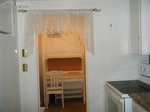 415 Veta Ave, Pueblo, CO 81004 - kitchen featuring white electric range oven and dishwashing machine