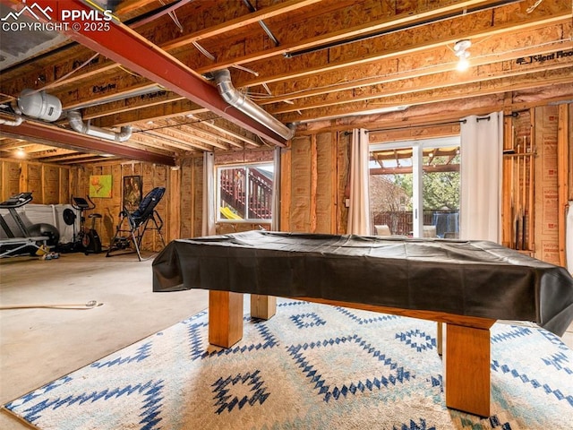 5346 Gentle Wind Rd, Colorado Springs, CO 80922 - rec room with billiards