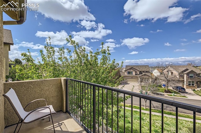 4338 Alder Springs Vw, Colorado Springs, CO 80922 - balcony featuring a residential view