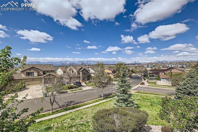 4338 Alder Springs Vw, Colorado Springs, CO 80922 - aerial view of residential area with a mountain backdrop