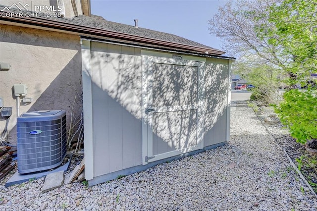 620 Coveglen Ct, Colorado Springs, CO 80906 - view of shed featuring cooling unit