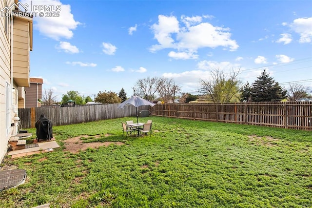 view of yard