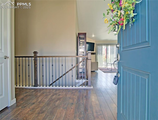 6996 Mustang Rim Dr, Colorado Springs, CO 80923 - foyer entrance with wood-type flooring