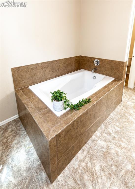 bathroom with a bath