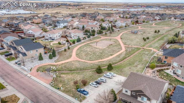 birds eye view of property featuring a residential view