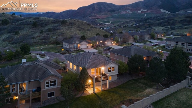 2532 Sierra Oak Dr, Colorado Springs, CO 80919 - bird's eye view featuring a mountain view and a residential view