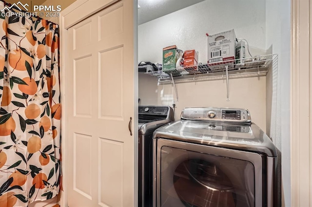 119 Bristlecone Ln, Fairplay, CO 80440 - laundry room featuring washer and dryer and laundry area