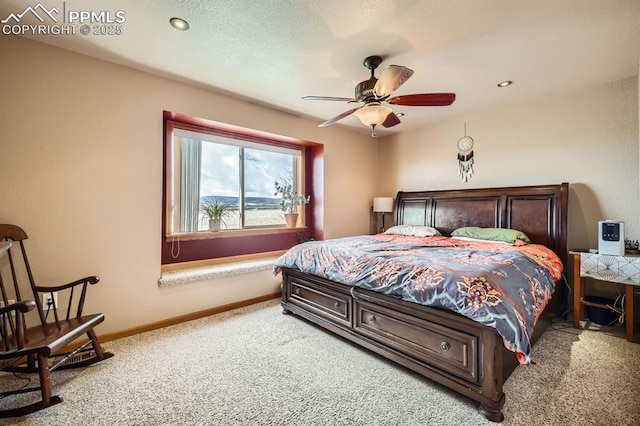 119 Bristlecone Ln, Fairplay, CO 80440 - carpeted bedroom with a ceiling fan and baseboards