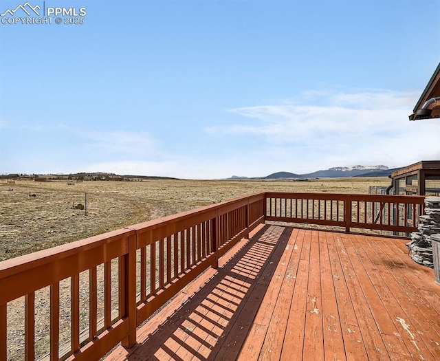 119 Bristlecone Ln, Fairplay, CO 80440 - wooden deck with a mountain view