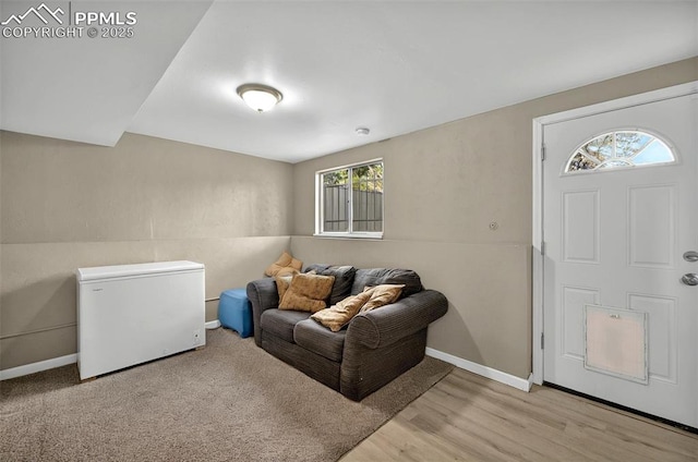 806 N Chelton Rd, Colorado Springs, CO 80909 - foyer with wood finished floors and baseboards