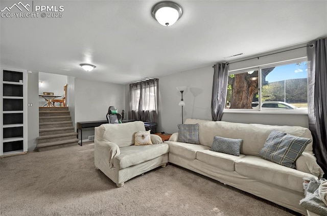 806 N Chelton Rd, Colorado Springs, CO 80909 - living area with stairs and carpet flooring