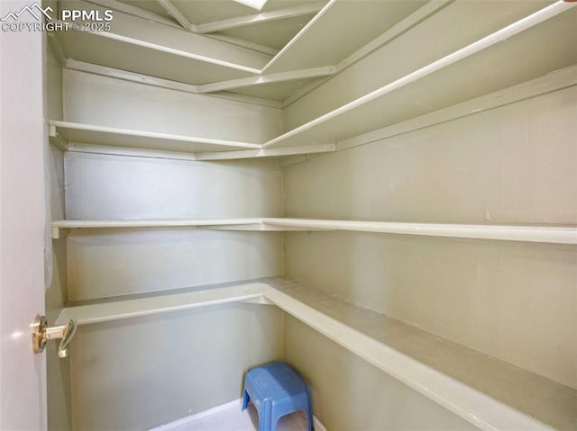 view of pantry