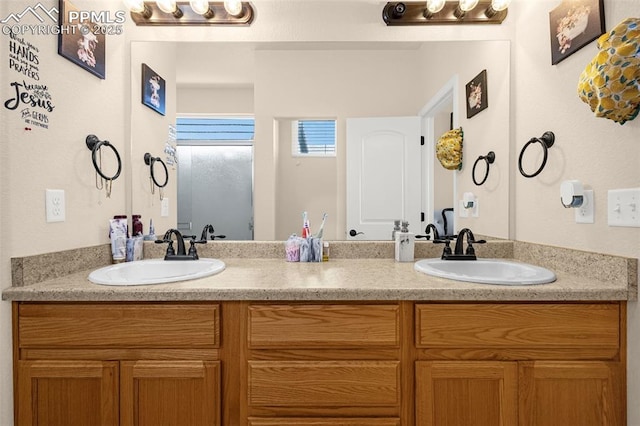 full bath with double vanity