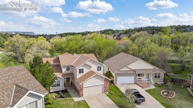 7665 Calloway Ct, Colorado Springs, CO 80919 - aerial view of property and surrounding area