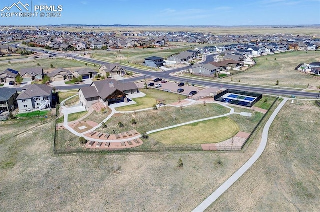 9773 Marble Canyon Way, Peyton, CO 80831 - aerial view of property and surrounding area with nearby suburban area