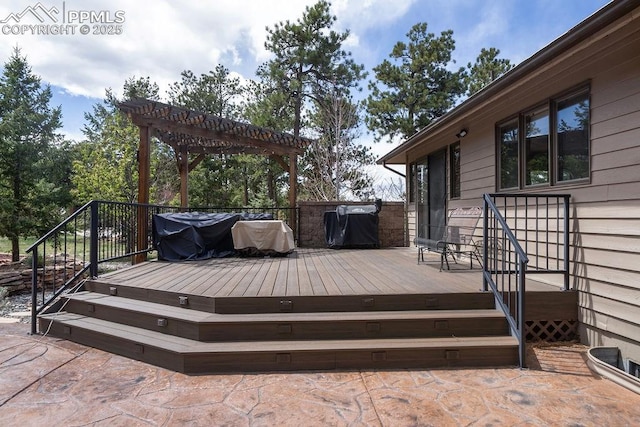17815 Fairplay Way, Monument, CO 80132 - wooden deck featuring a pergola