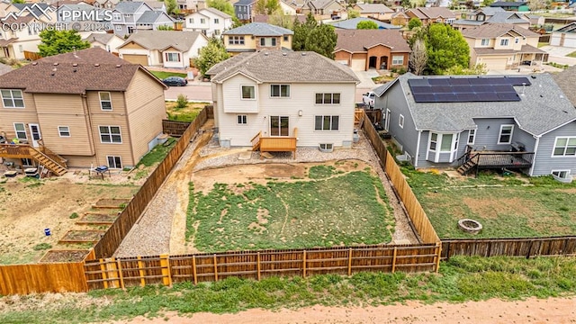 drone / aerial view featuring a residential view